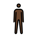 Man Standing: Dark Skin Tone on OpenMoji 12.0