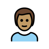 Man: Medium Skin Tone, White Hair on OpenMoji 12.0