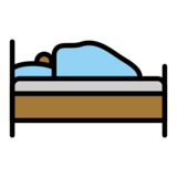 Person in Bed: Medium-Dark Skin Tone on OpenMoji 12.0