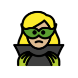 Woman Supervillain: Medium-Light Skin Tone on OpenMoji 12.0
