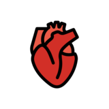 Anatomical Heart on OpenMoji 13.0