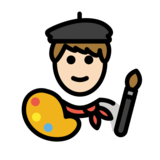 Artist: Light Skin Tone on OpenMoji 13.0