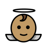 Baby Angel: Medium Skin Tone on OpenMoji 13.0