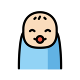 Baby: Light Skin Tone on OpenMoji 13.0