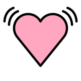 Beating Heart on OpenMoji 13.0
