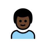 Boy: Dark Skin Tone on OpenMoji 13.0
