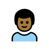 Boy: Medium-Dark Skin Tone on OpenMoji 13.0