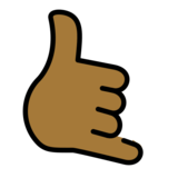 Call Me Hand: Medium-Dark Skin Tone on OpenMoji 13.0