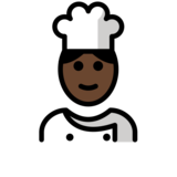 Cook: Dark Skin Tone on OpenMoji 13.0