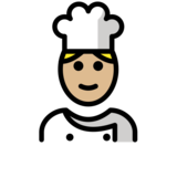 Cook: Medium-Light Skin Tone on OpenMoji 13.0