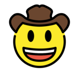 Cowboy Hat Face on OpenMoji 13.0