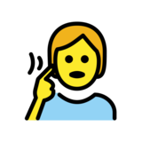 Deaf Person on OpenMoji 13.0