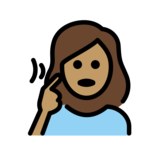 Deaf Woman: Medium Skin Tone on OpenMoji 13.0
