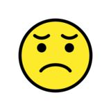 Disappointed Face on OpenMoji 13.0