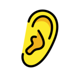 Ear on OpenMoji 13.0