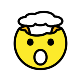 Exploding Head on OpenMoji 13.0