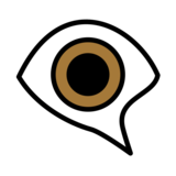 Eye in Speech Bubble on OpenMoji 13.0