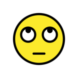 Face with Rolling Eyes on OpenMoji 13.0