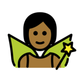 Fairy: Medium-Dark Skin Tone on OpenMoji 13.0