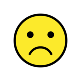 Frowning Face on OpenMoji 13.0