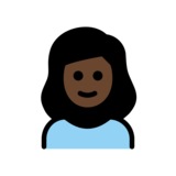 Girl: Dark Skin Tone on OpenMoji 13.0