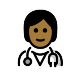 Health Worker: Medium-Dark Skin Tone on OpenMoji 13.0