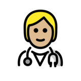 Health Worker: Medium-Light Skin Tone on OpenMoji 13.0
