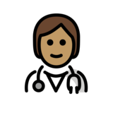 Health Worker: Medium Skin Tone on OpenMoji 13.0