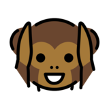 Hear-No-Evil Monkey on OpenMoji 13.0