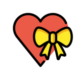 Heart with Ribbon on OpenMoji 13.0