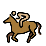 Horse Racing: Medium-Light Skin Tone on OpenMoji 13.0
