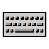 Keyboard on OpenMoji 13.0