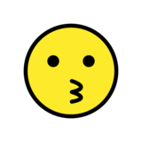 Kissing Face on OpenMoji 13.0