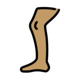 Leg: Medium Skin Tone on OpenMoji 13.0