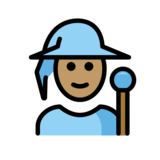 Mage: Medium Skin Tone on OpenMoji 13.0