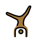 Man Cartwheeling: Medium-Dark Skin Tone on OpenMoji 13.0