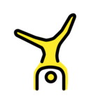 Man Cartwheeling on OpenMoji 13.0
