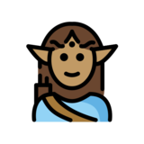 Man Elf: Medium Skin Tone on OpenMoji 13.0