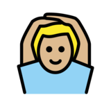 Man Gesturing OK: Medium-Light Skin Tone on OpenMoji 13.0