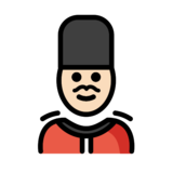 Man Guard: Light Skin Tone on OpenMoji 13.0