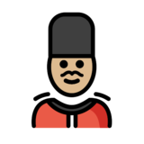 Man Guard: Medium-Light Skin Tone on OpenMoji 13.0