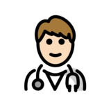 Man Health Worker: Light Skin Tone on OpenMoji 13.0