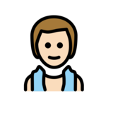 Man in Steamy Room: Light Skin Tone on OpenMoji 13.0