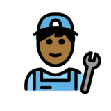 Man Mechanic: Medium-Dark Skin Tone on OpenMoji 13.0