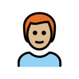 Man: Medium-Light Skin Tone, Red Hair on OpenMoji 13.0
