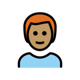 Man: Medium Skin Tone, Red Hair on OpenMoji 13.0