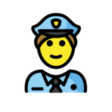 Man Police Officer on OpenMoji 13.0