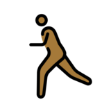 Man Running: Medium-Dark Skin Tone on OpenMoji 13.0