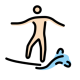 Man Surfing: Light Skin Tone on OpenMoji 13.0