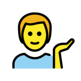 Man Tipping Hand on OpenMoji 13.0